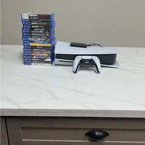 Ps5 with games and controller